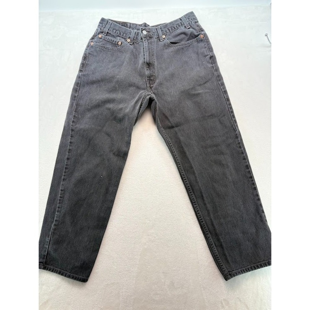 Vintage 90's Levi's 550 Faded Black Relaxed Fit Denim Jeans Size 36x30